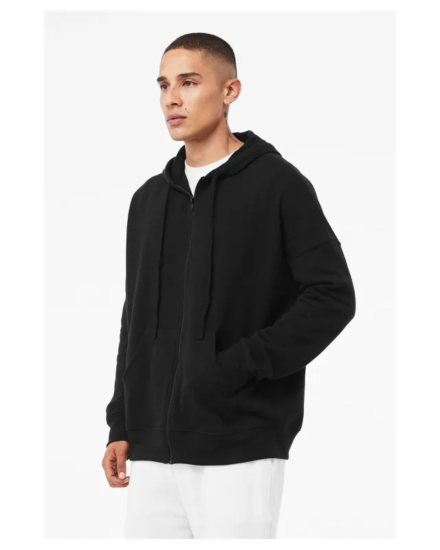 Bella + Canvas Unisex Sponge Fleece DTM Full-Zip Hooded Sweatshirt — view 9