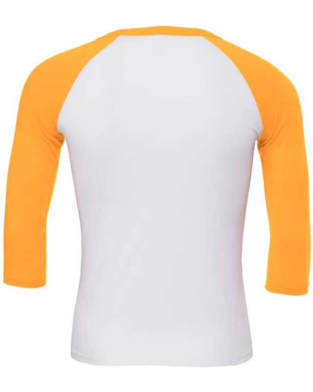 Bella + Canvas Unisex Three-Quarter Sleeve Baseball T-Shirt — view 119