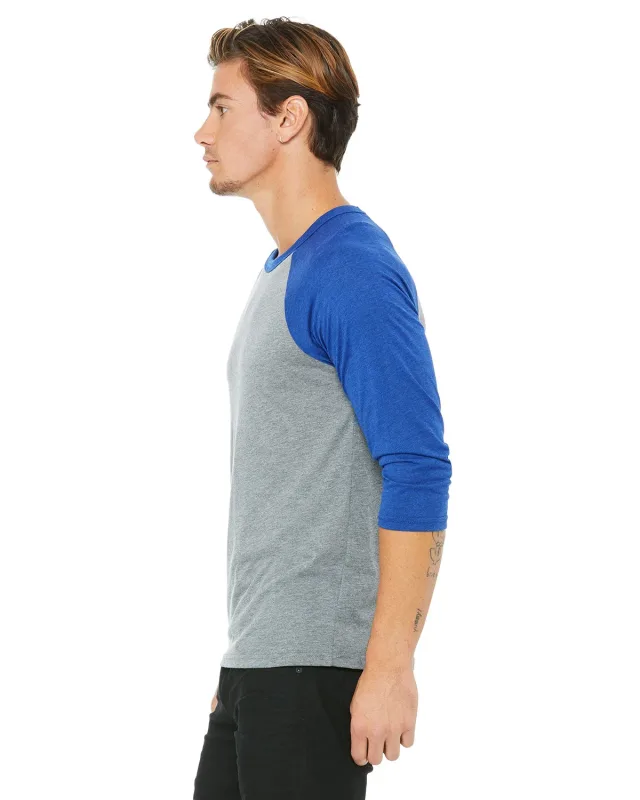 Bella + Canvas Unisex Three-Quarter Sleeve Baseball T-Shirt — view 137