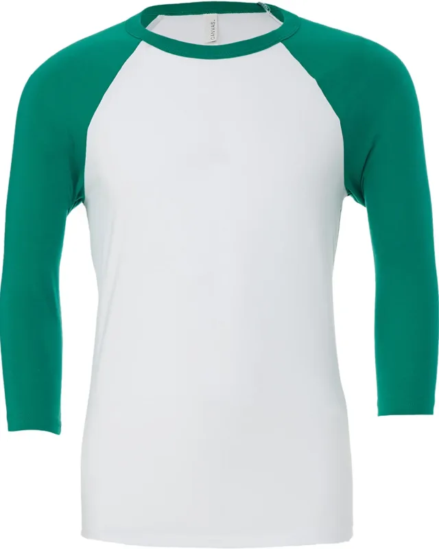 Bella + Canvas Unisex Three-Quarter Sleeve Baseball T-Shirt — view 42