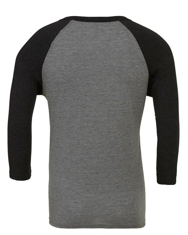 Bella + Canvas Unisex Three-Quarter Sleeve Baseball T-Shirt — view 54