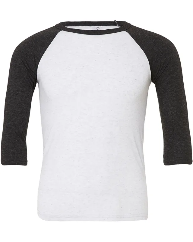 Bella + Canvas Unisex Three-Quarter Sleeve Baseball T-Shirt — view 71