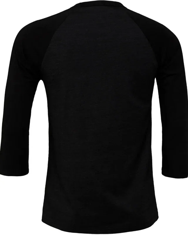 Bella + Canvas Unisex Three-Quarter Sleeve Baseball T-Shirt — view 75