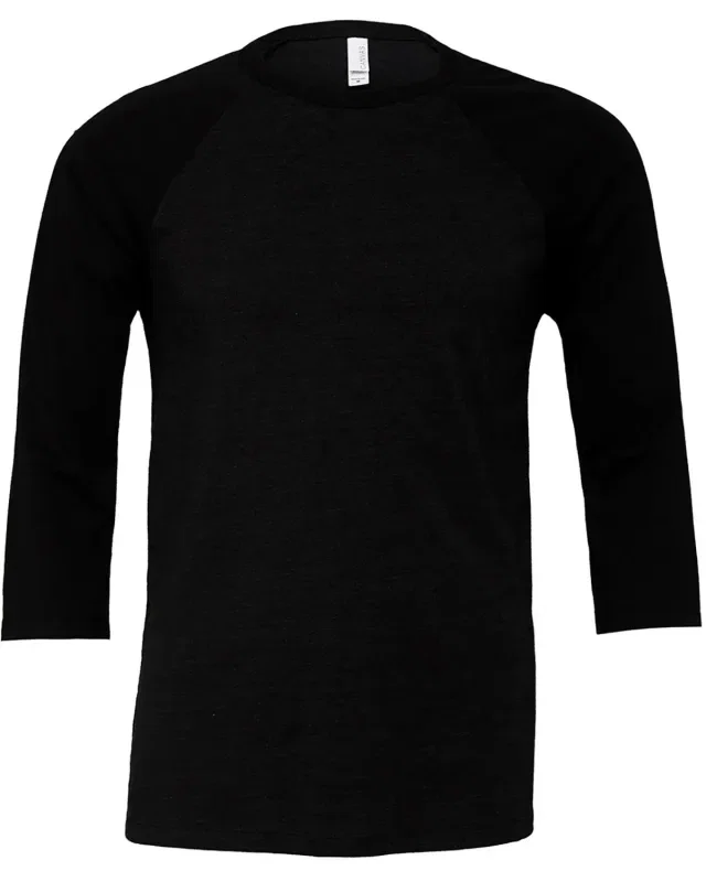 Bella + Canvas Unisex Three-Quarter Sleeve Baseball T-Shirt — view 77