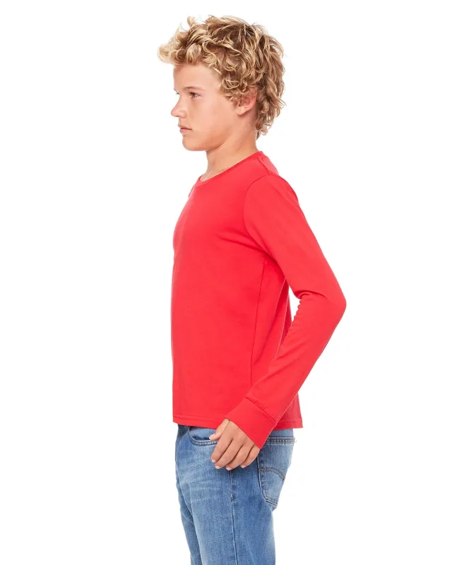 Bella + Canvas Youth Jersey Long-Sleeve T-Shirt — view 12