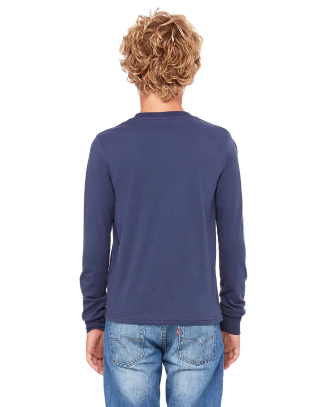 Bella + Canvas Youth Jersey Long-Sleeve T-Shirt — view 13