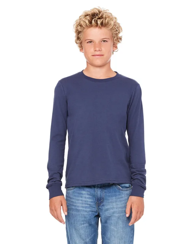 Bella + Canvas Youth Jersey Long-Sleeve T-Shirt — view 14