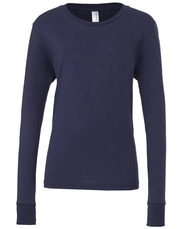 Bella + Canvas Youth Jersey Long-Sleeve T-Shirt — view 17