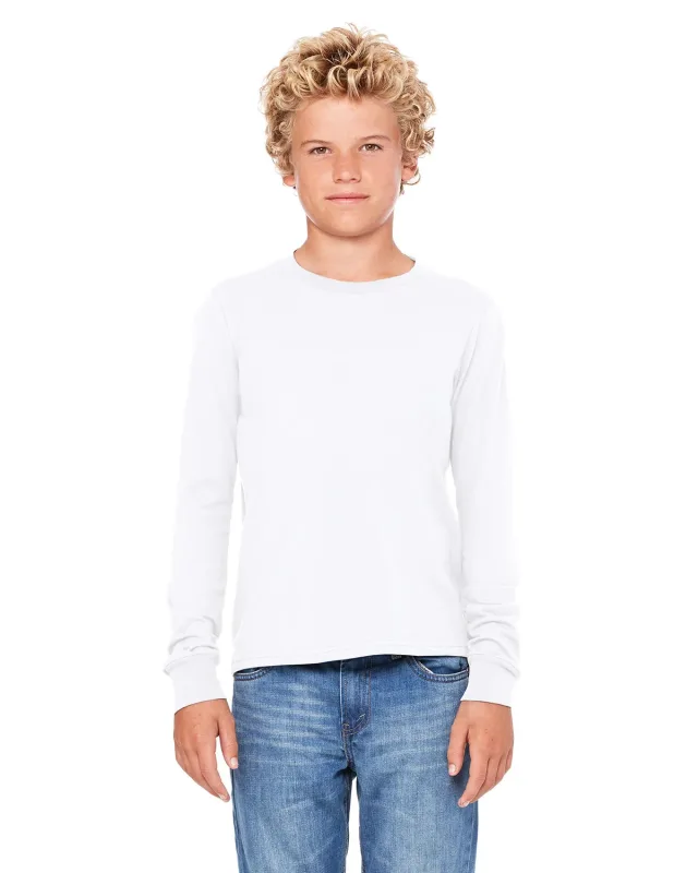 Bella + Canvas Youth Jersey Long-Sleeve T-Shirt — view 2