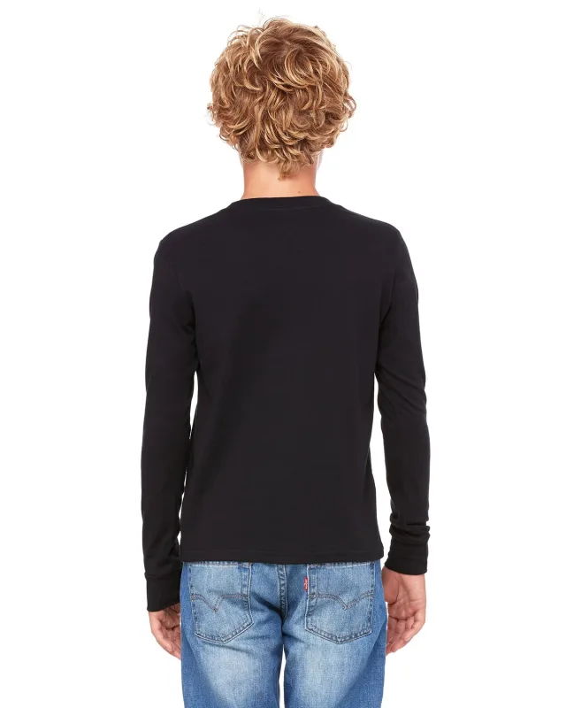 Bella + Canvas Youth Jersey Long-Sleeve T-Shirt — view 25