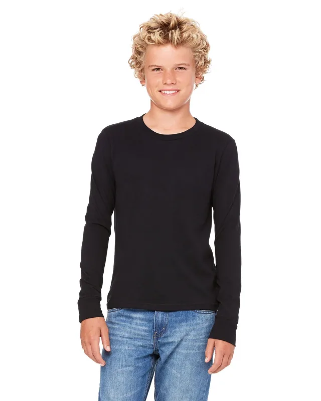 Bella + Canvas Youth Jersey Long-Sleeve T-Shirt — view 26
