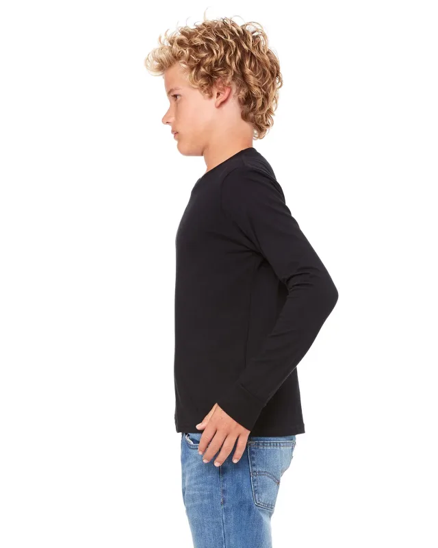 Bella + Canvas Youth Jersey Long-Sleeve T-Shirt — view 30