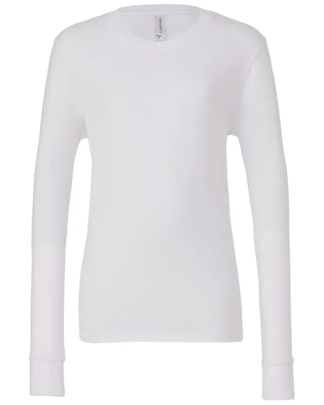 Bella + Canvas Youth Jersey Long-Sleeve T-Shirt — view 5