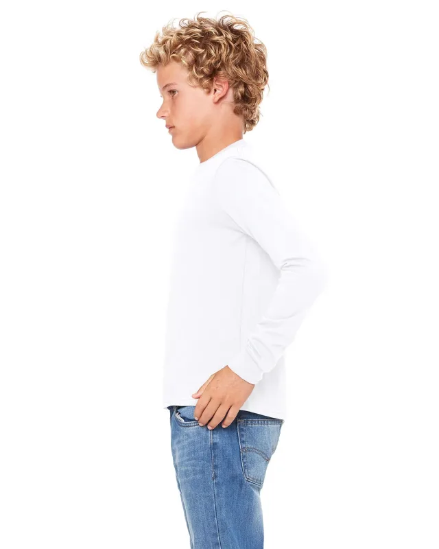Bella + Canvas Youth Jersey Long-Sleeve T-Shirt — view 6