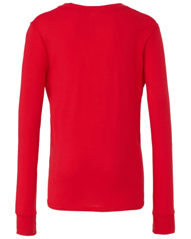 Bella + Canvas Youth Jersey Long-Sleeve T-Shirt — view 9