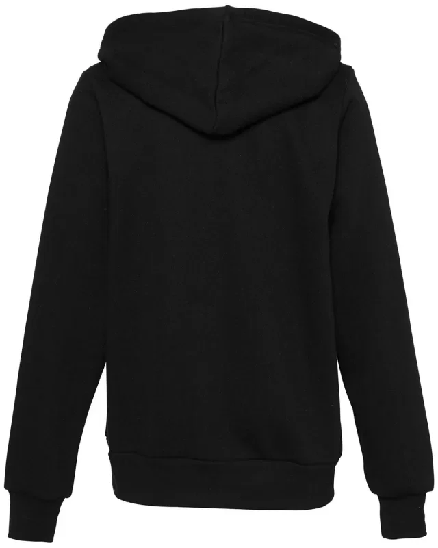 Bella + Canvas Youth Sponge Fleece Full-Zip Hooded Sweatshirt — view 6