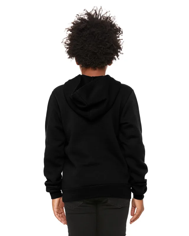 Bella + Canvas Youth Sponge Fleece Pullover Hooded Sweatshirt — view 10