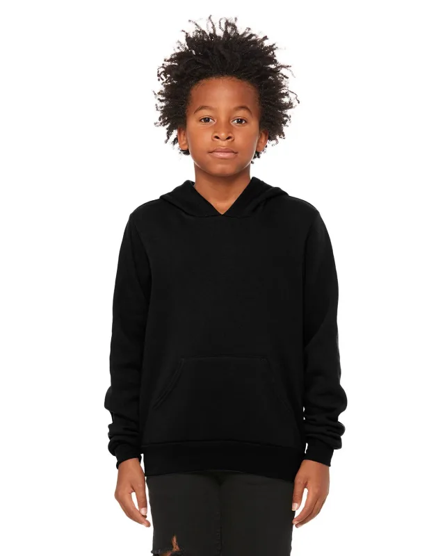 Bella + Canvas Youth Sponge Fleece Pullover Hooded Sweatshirt — view 11