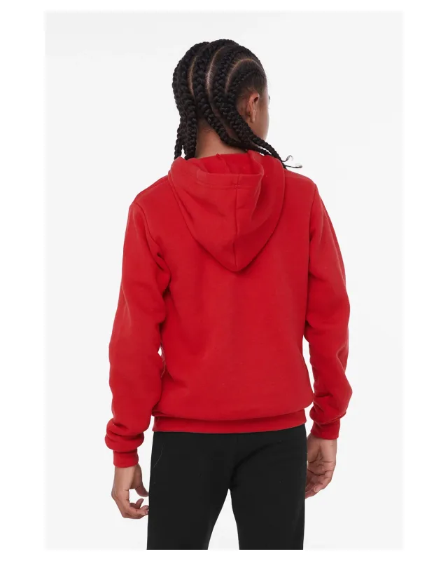Bella + Canvas Youth Sponge Fleece Pullover Hooded Sweatshirt — view 16