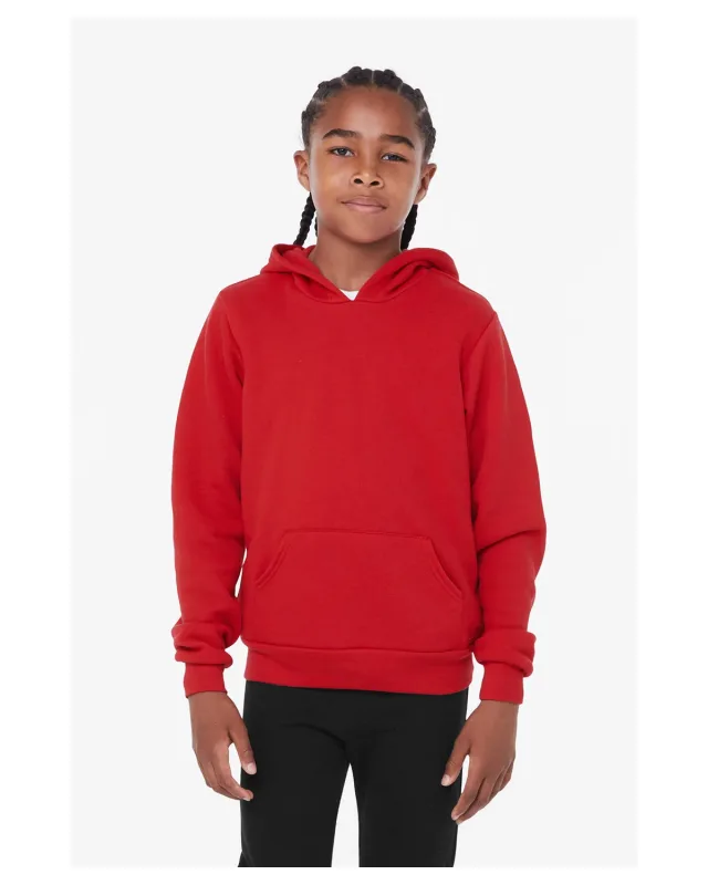 Bella + Canvas Youth Sponge Fleece Pullover Hooded Sweatshirt — view 17