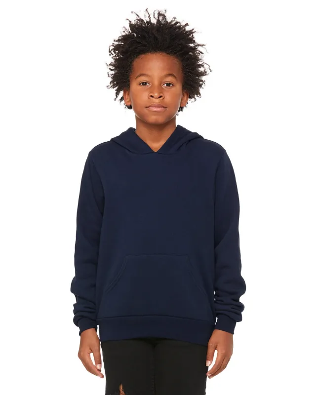 Bella + Canvas Youth Sponge Fleece Pullover Hooded Sweatshirt — view 23