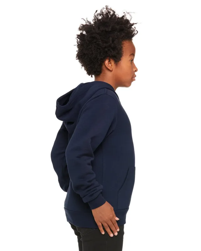 Bella + Canvas Youth Sponge Fleece Pullover Hooded Sweatshirt — view 27