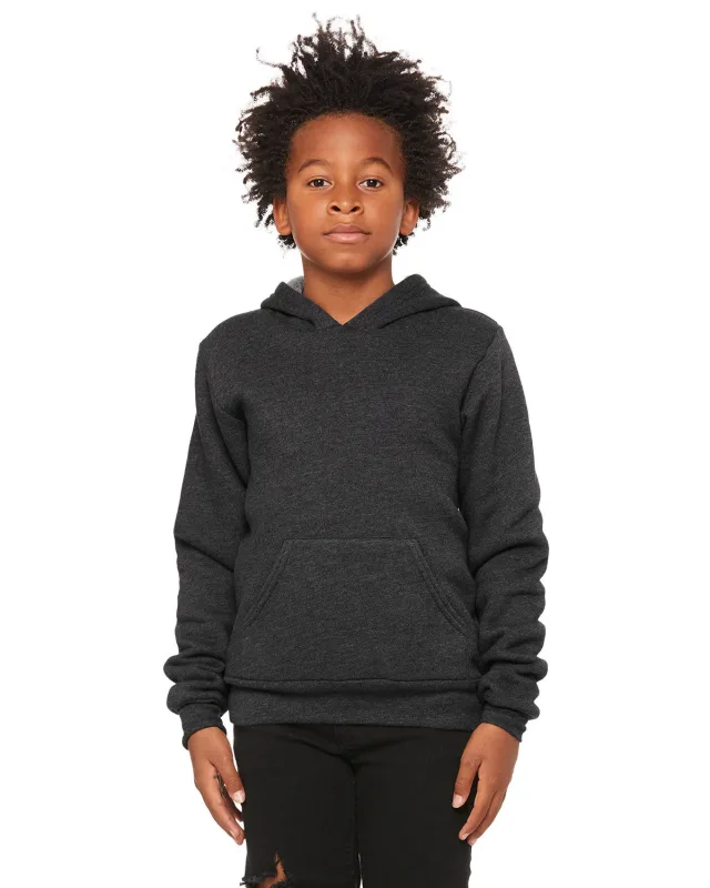 Bella + Canvas Youth Sponge Fleece Pullover Hooded Sweatshirt — view 29