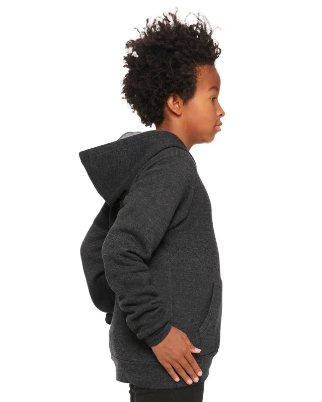 Bella + Canvas Youth Sponge Fleece Pullover Hooded Sweatshirt — view 33