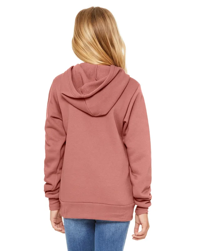 Bella + Canvas Youth Sponge Fleece Pullover Hooded Sweatshirt — view 34
