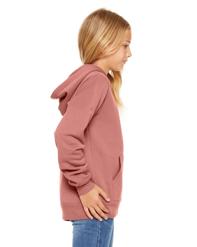Bella + Canvas Youth Sponge Fleece Pullover Hooded Sweatshirt — view 39