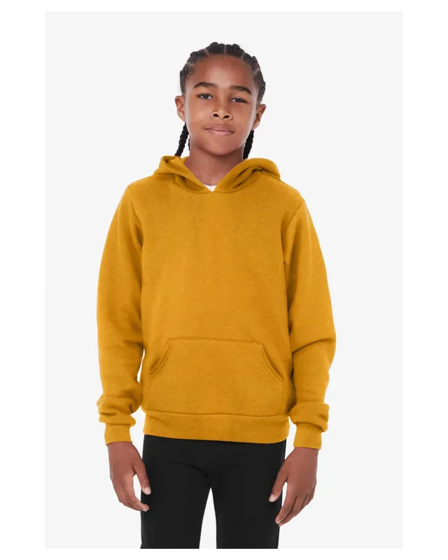 Bella + Canvas Youth Sponge Fleece Pullover Hooded Sweatshirt — view 47