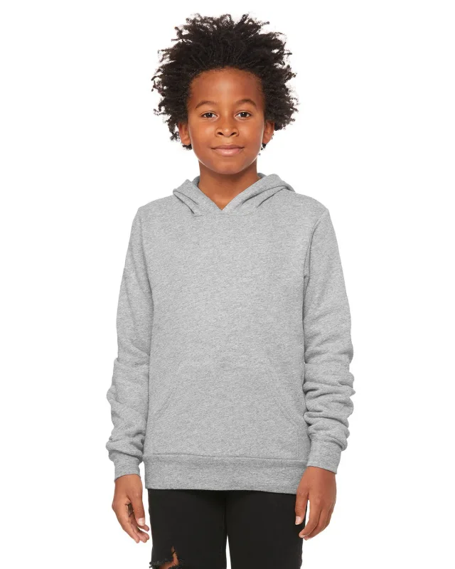 Bella + Canvas Youth Sponge Fleece Pullover Hooded Sweatshirt — view 5