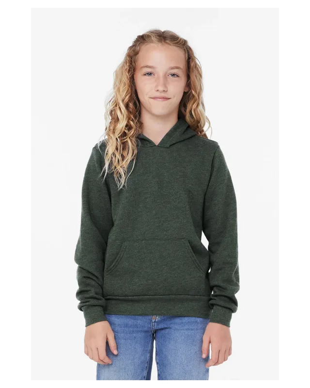 Bella + Canvas Youth Sponge Fleece Pullover Hooded Sweatshirt — view 53