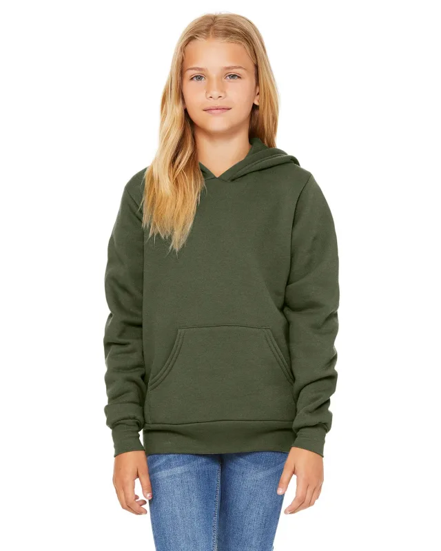 Bella + Canvas Youth Sponge Fleece Pullover Hooded Sweatshirt — view 59