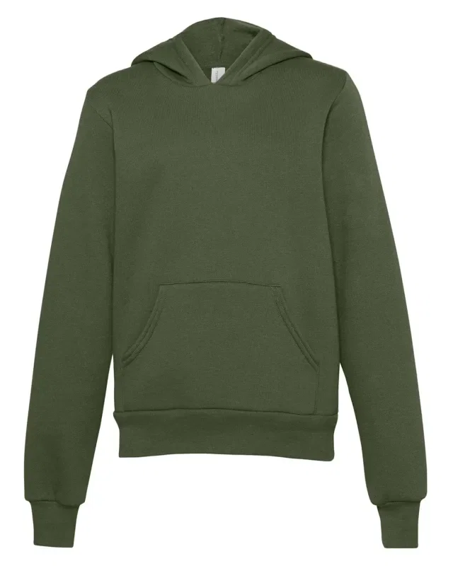 Bella + Canvas Youth Sponge Fleece Pullover Hooded Sweatshirt — view 62