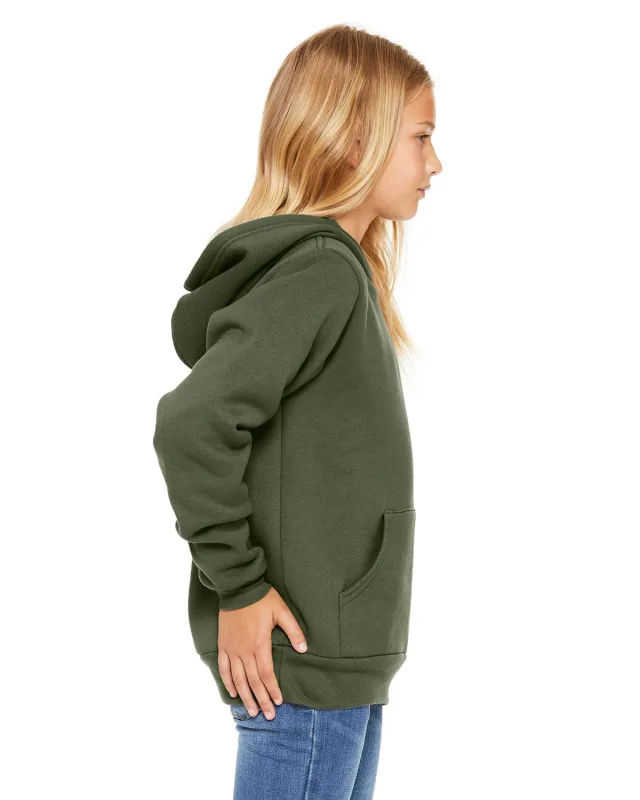Bella + Canvas Youth Sponge Fleece Pullover Hooded Sweatshirt — view 63