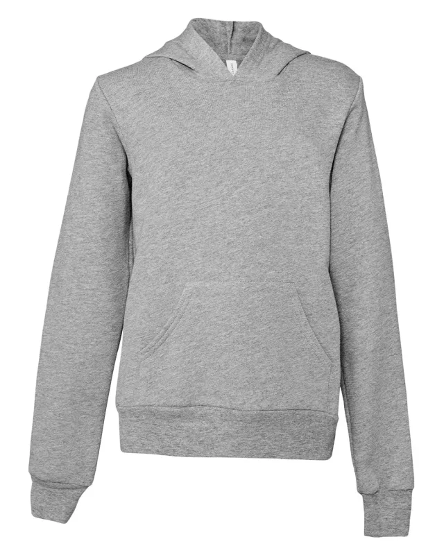 Bella + Canvas Youth Sponge Fleece Pullover Hooded Sweatshirt — view 8