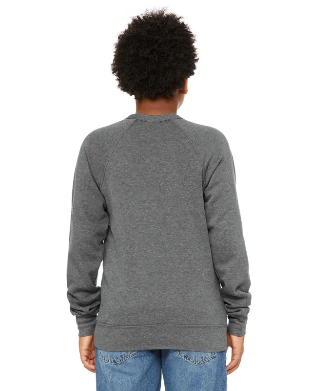 Bella + Canvas Youth Sponge Fleece Raglan Sweatshirt — view 17