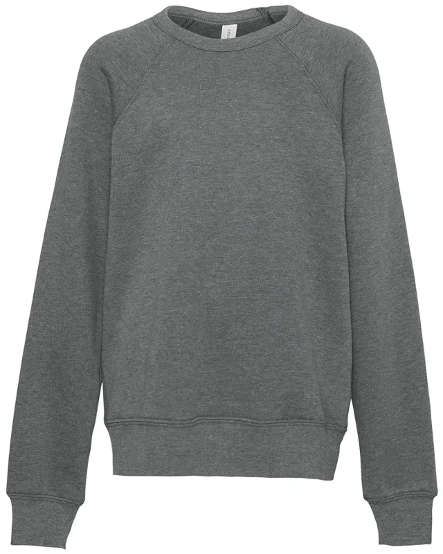 Bella + Canvas Youth Sponge Fleece Raglan Sweatshirt — view 19