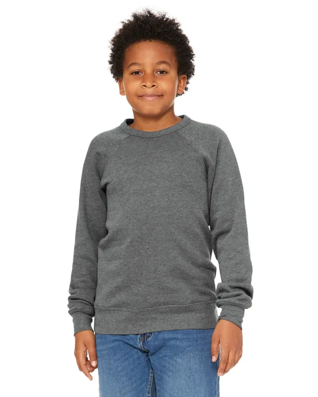 Bella + Canvas Youth Sponge Fleece Raglan Sweatshirt — view 20