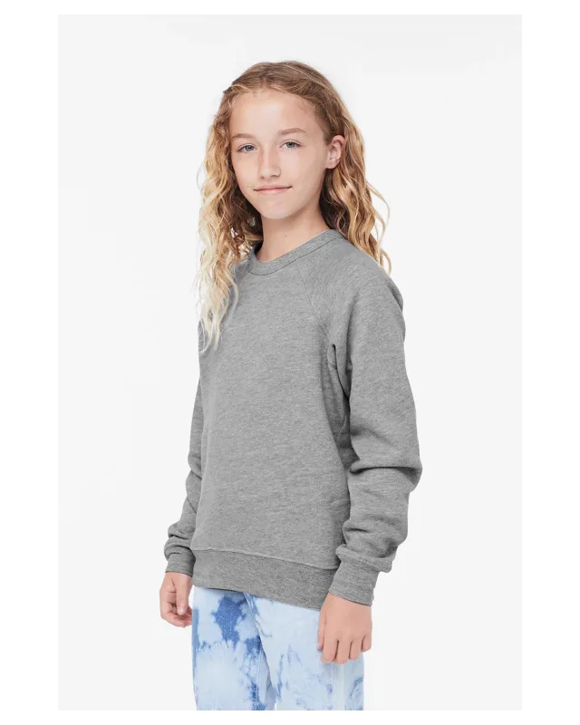 Bella + Canvas Youth Sponge Fleece Raglan Sweatshirt — view 27