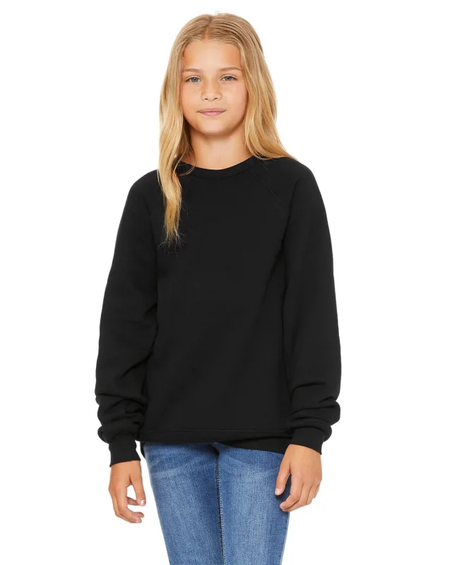 Bella + Canvas Youth Sponge Fleece Raglan Sweatshirt — view 31