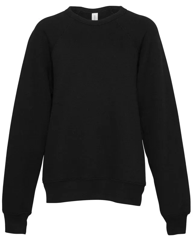 Bella + Canvas Youth Sponge Fleece Raglan Sweatshirt — view 34
