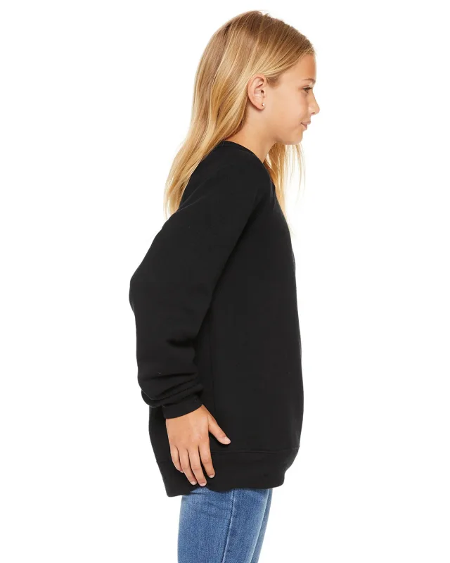 Bella + Canvas Youth Sponge Fleece Raglan Sweatshirt — view 35