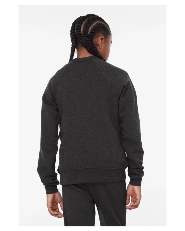 Bella + Canvas Youth Sponge Fleece Raglan Sweatshirt — view 36