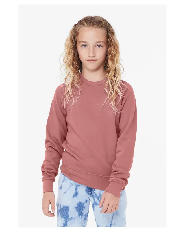 Bella + Canvas Youth Sponge Fleece Raglan Sweatshirt — view 40