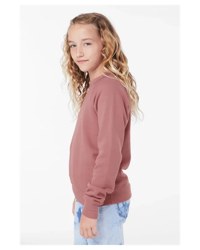 Bella + Canvas Youth Sponge Fleece Raglan Sweatshirt — view 41