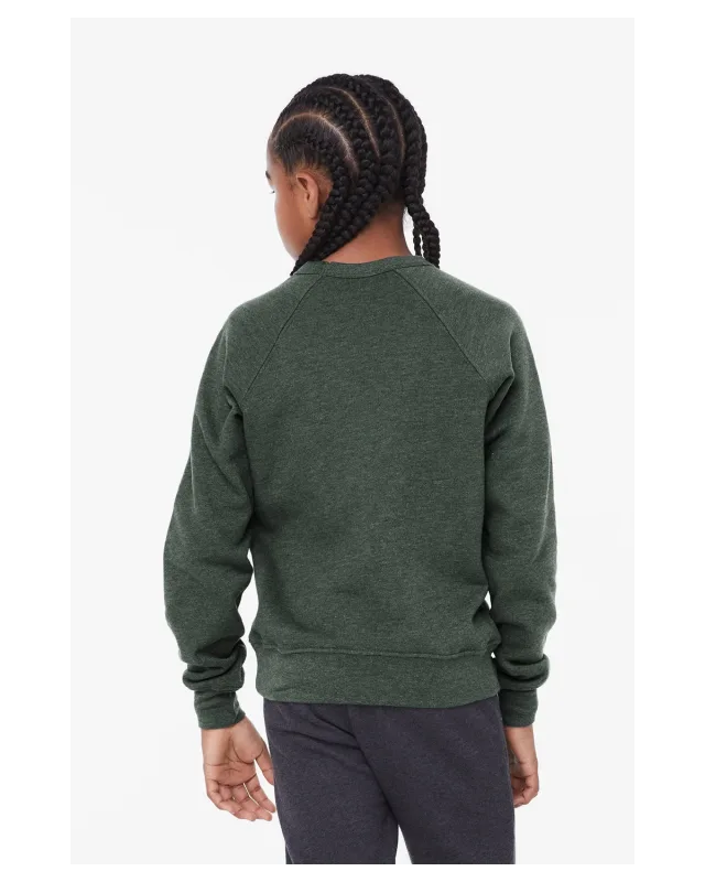 Bella + Canvas Youth Sponge Fleece Raglan Sweatshirt — view 42