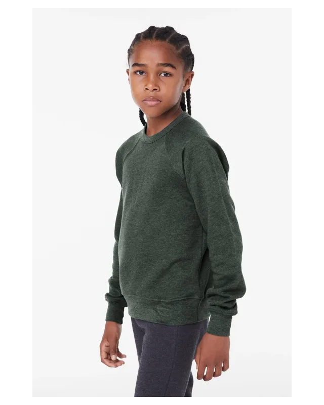 Bella + Canvas Youth Sponge Fleece Raglan Sweatshirt — view 44