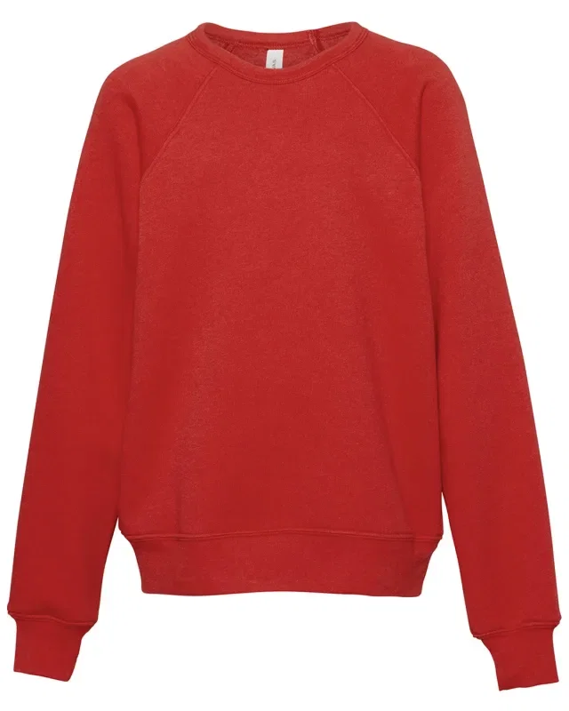 Bella + Canvas Youth Sponge Fleece Raglan Sweatshirt — view 7